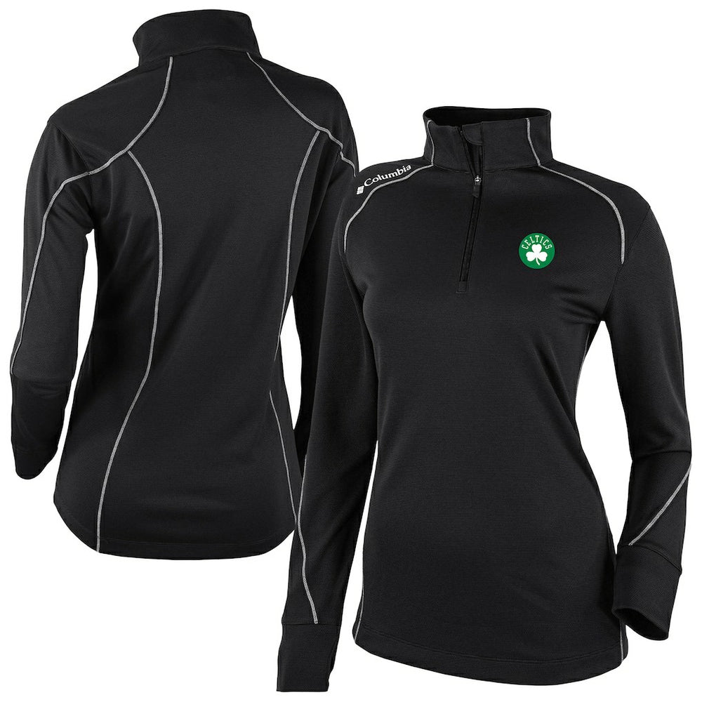 Boston Celtics Women's Omni-Wick Shotgun 2.0 Quarter-Zip Pullover Top Black - NBA