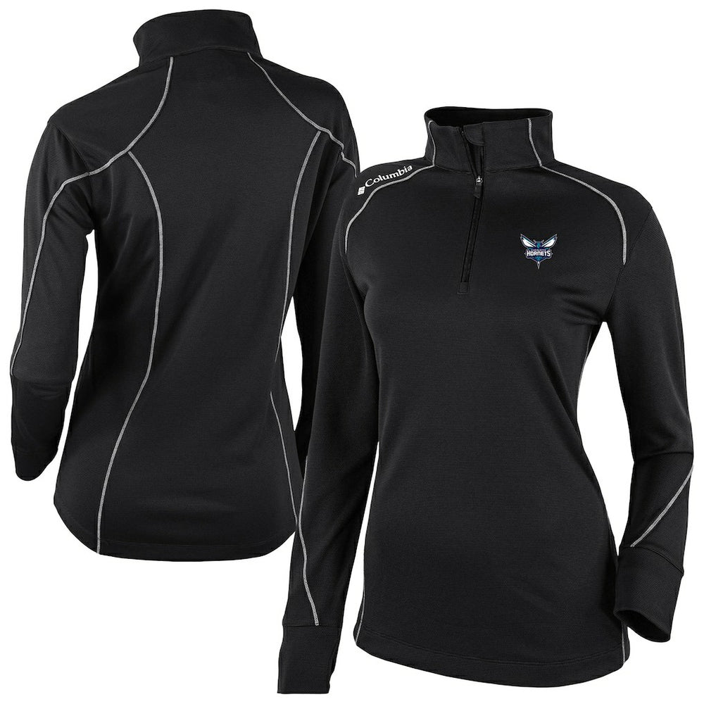 Charlotte Hornets Women's Omni-Wick Shotgun 2.0 Quarter-Zip Pullover Top Black - NBA