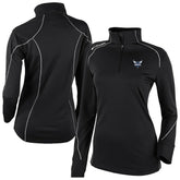 Charlotte Hornets Women's Omni-Wick Shotgun 2.0 Quarter-Zip Pullover Top Black - NBA