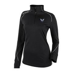 Charlotte Hornets Women's Omni-Wick Shotgun 2.0 Quarter-Zip Pullover Top Black - NBA