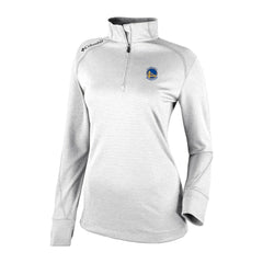 Golden State Warriors Women's Omni-Wick Shotgun 2.0 Quarter-Zip Pullover Top White - NBA