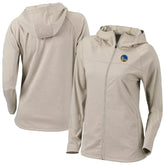 Golden State Warriors Women's Omni-Wick Half Shot Full-Zip Hooded Jacket Tan - NBA