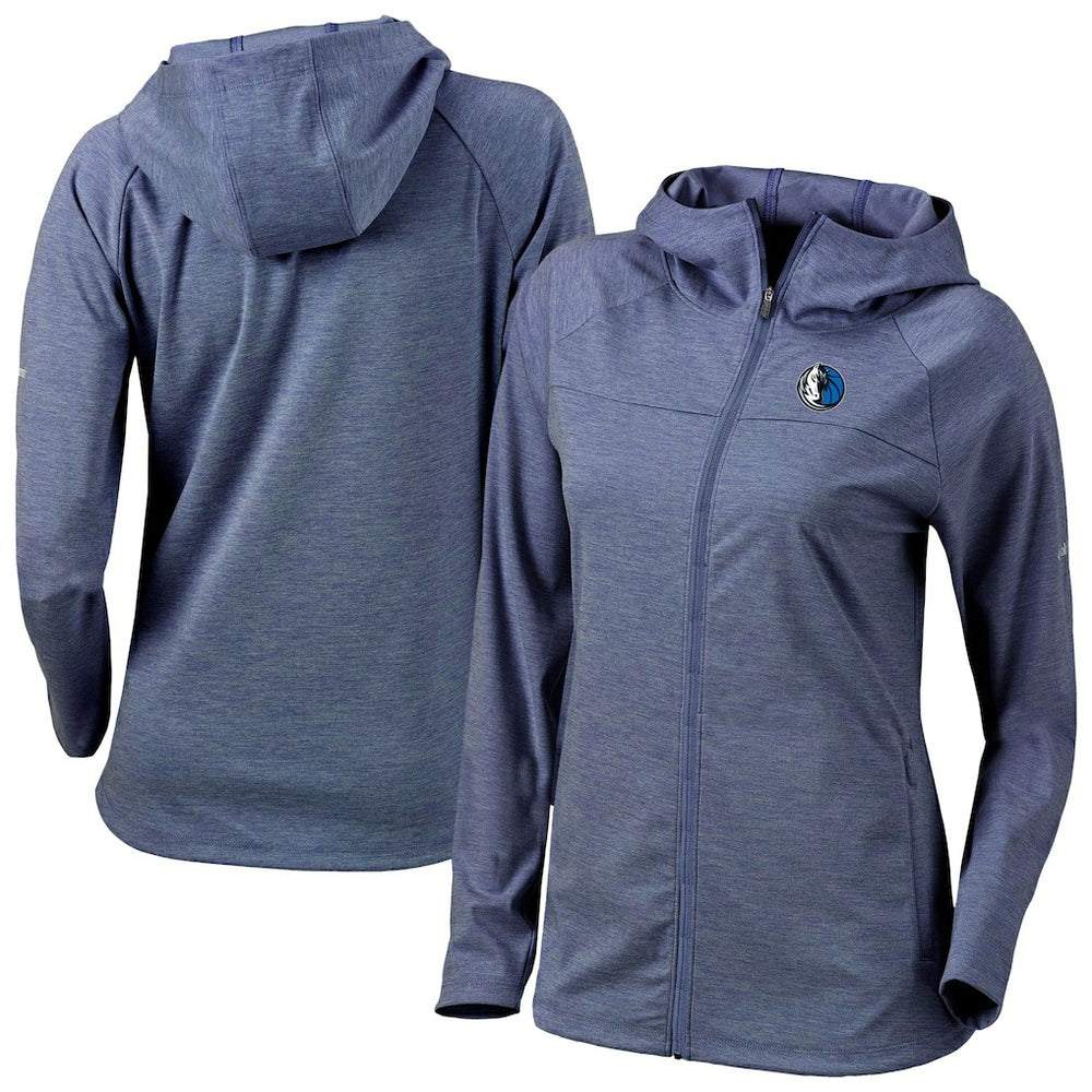 Dallas Mavericks Women's Omni-Wick Half Shot Full-Zip Hooded Jacket Navy - NBA