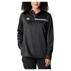 Boston Celtics Women's Skiff Guide Fleece Pullover Top Black - NBA
