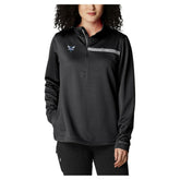 Charlotte Hornets Women's Skiff Guide Fleece Pullover Top Black - NBA