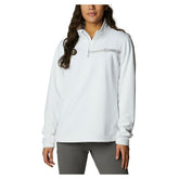 Denver Nuggets Women's Skiff Guide Fleece Pullover Top White - NBA