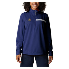 Denver Nuggets Women's Skiff Guide Fleece Pullover Top Navy - NBA