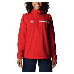 Atlanta Hawks Women's Skiff Guide Fleece Pullover Top Red - NBA