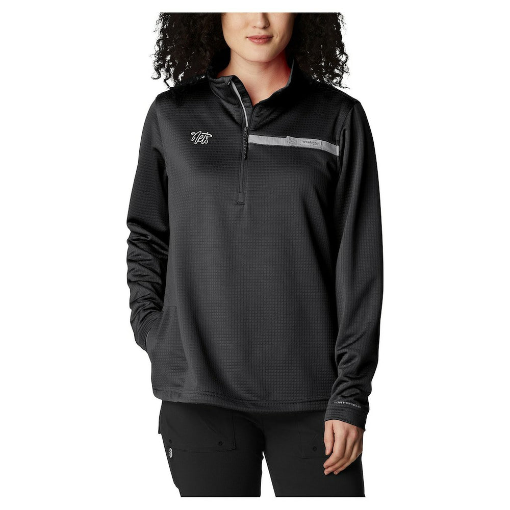 Brooklyn Nets Women's Skiff Guide Fleece Pullover Top Black - NBA