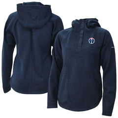 Washington Wizards Women's Sweater Weather Quarter-Snap Hoodie Navy - NBA