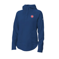 Detroit Pistons Women's Sweater Weather Quarter-Snap Hoodie Blue - NBA