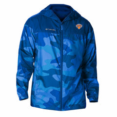 New York Knicks Flash Challenger Windbreaker Jacket Blue - NBA