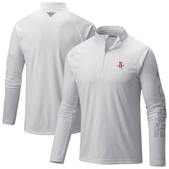 Houston Rockets PFG Terminal Tackle Quarter-Zip Top White - NBA