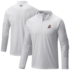 Los Angeles Lakers PFG Terminal Tackle Quarter-Zip Top White - NBA