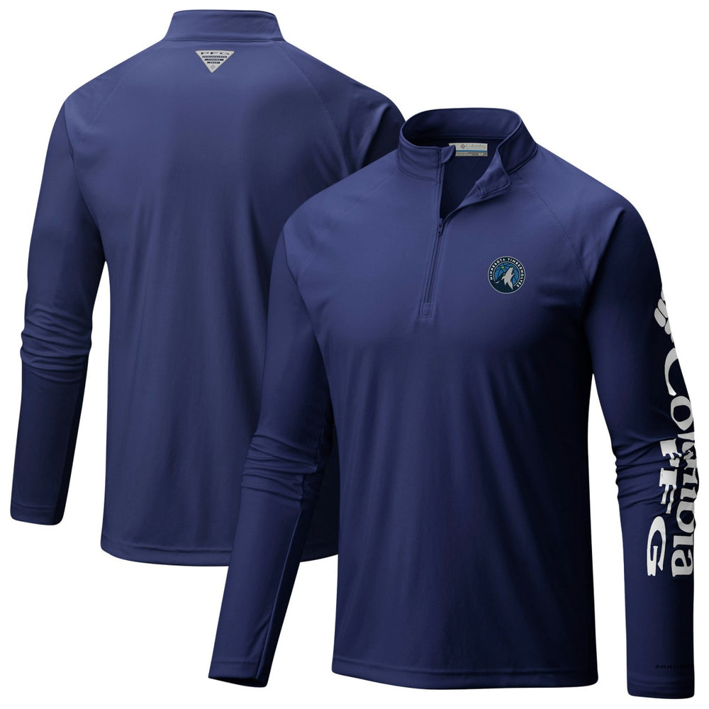 Minnesota Timberwolves PFG Terminal Tackle Quarter-Zip Top Navy - NBA