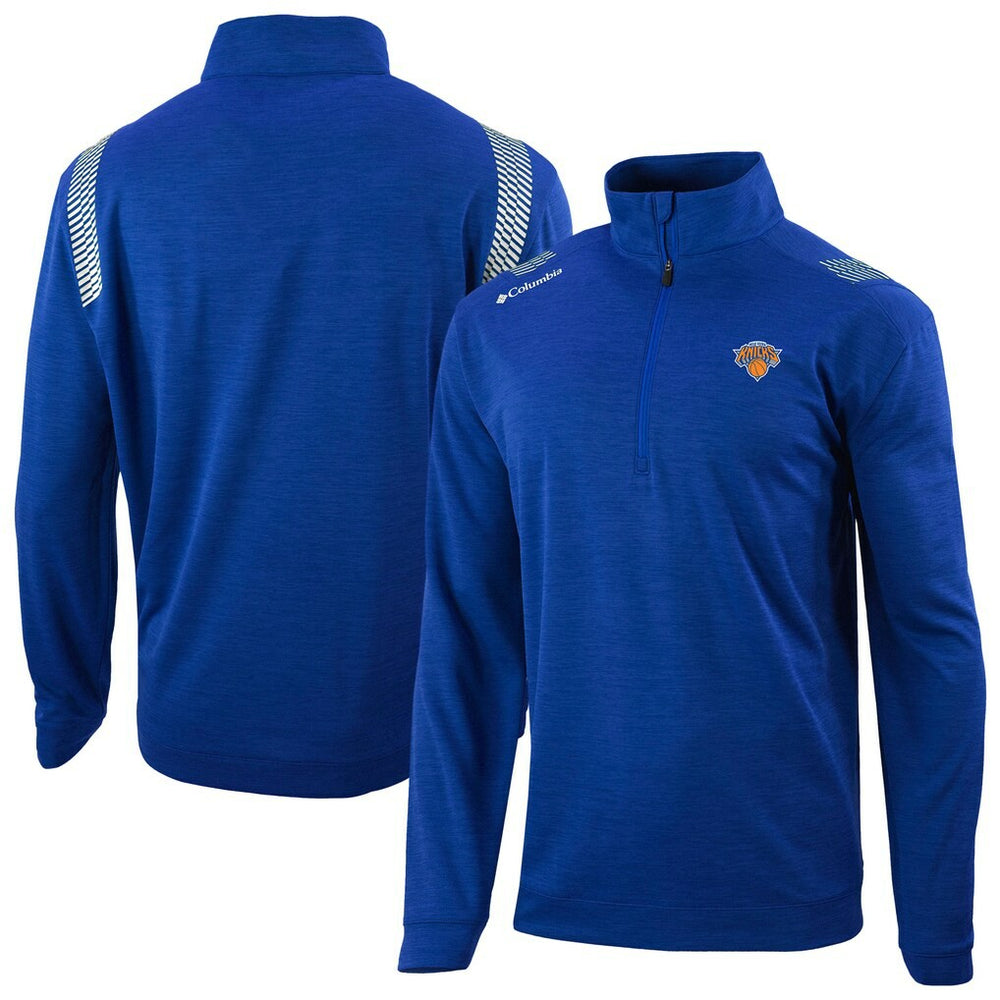 New York Knicks Oakland Downs Omni-Wick Quarter-Zip Top Blue - NBA
