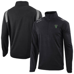 Milwaukee Bucks Oakland Downs Omni-Wick Quarter-Zip Top Black - NBA