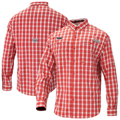 New Orleans Pelicans Super Tamiami Omni-Shade Long Sleeve Button-Down Shirt Red - NBA