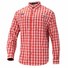 New Orleans Pelicans Super Tamiami Omni-Shade Long Sleeve Button-Down Shirt Red - NBA