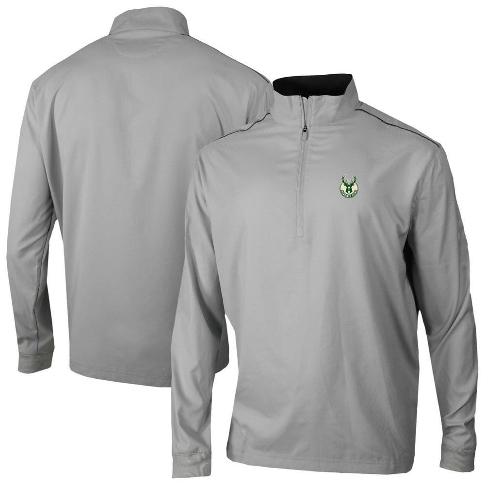Milwaukee Bucks Omni-Wick Bogey's Paradise Quarter-Zip Top Gray - NBA