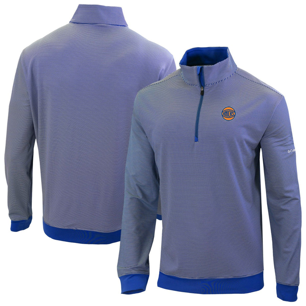 New York Knicks Omni-Wick Even Lie Quarter-Zip Top Blue - NBA