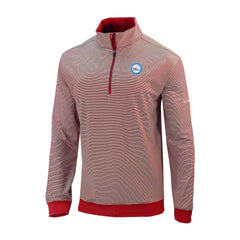 Philadelphia 76ers Omni-Wick Even Lie Quarter-Zip Top Red - NBA