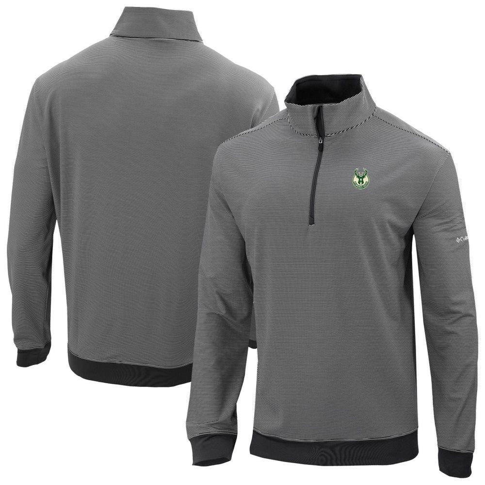 Milwaukee Bucks Omni-Wick Even Lie Quarter-Zip Top Black - NBA