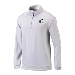 Utah Jazz Omni-Wick Even Lie Quarter-Zip Top Gray/White - NBA