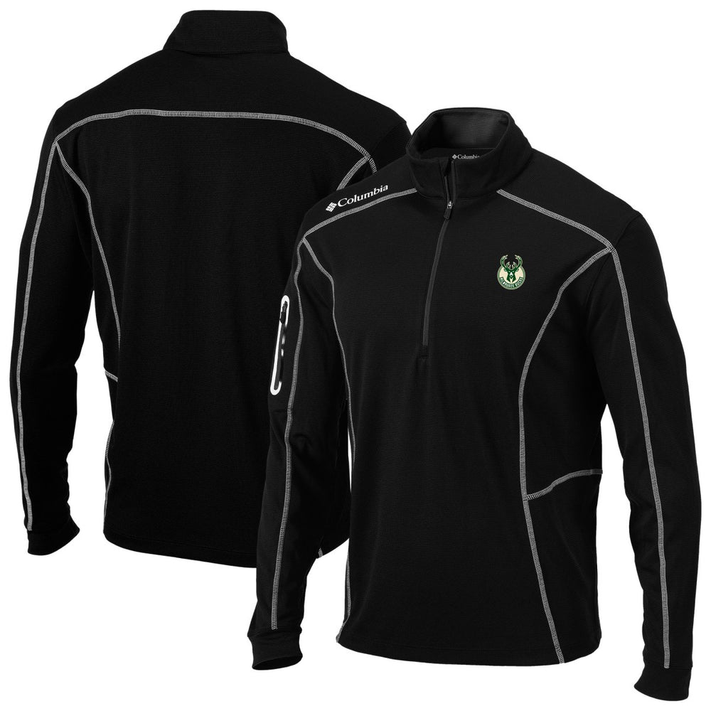 Milwaukee Bucks Omni-Wick Shotgun Quarter-Zip Jacket Black - NBA