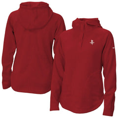 Houston Rockets Women's Sweater Weather Quarter-Snap Hoodie Red - NBA