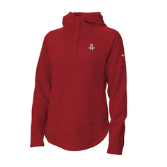 Houston Rockets Women's Sweater Weather Quarter-Snap Hoodie Red - NBA