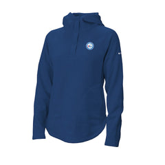 Philadelphia 76ers Women's Sweater Weather Quarter-Snap Hoodie Blue - NBA