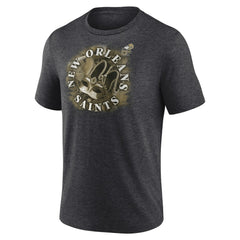 New Orleans Saints Sporting Chance Tri-Blend T-Shirt Charcoal | NFL