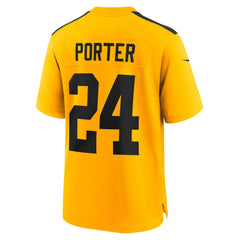 Joey Porter Jr. Pittsburgh Steelers Alternate 1933 Throwback Game Jersey Gold | Nike for Sale