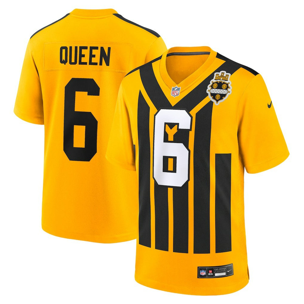 Patrick Queen Pittsburgh Steelers Alternate 1933 Throwback Game Jersey Gold | Nike for Sale