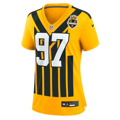 Cameron Heyward Pittsburgh Steelers Women's Alternate 1933 Throwback Game Jersey Gold | Nike for Sale