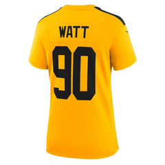 T.J. Watt Pittsburgh Steelers Women's Alternate 1933 Throwback Game Jersey Gold | Nike for Sale