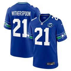 Devon Witherspoon Seattle Seahawks Alternate 50th Season Game Jersey Royal | Nike for Sale