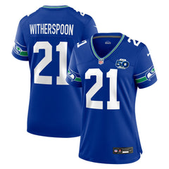 Devon Witherspoon Seattle Seahawks Women's Alternate 50th Season Game Jersey Royal | Nike for Sale