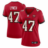 John Lynch Tampa Bay Buccaneers Women's 50th Anniversary Team Game Jersey Red | Nike for Sale