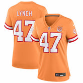 John Lynch Tampa Bay Buccaneers Women's 50th Season Game Jersey Creamsicle | Nike for Sale