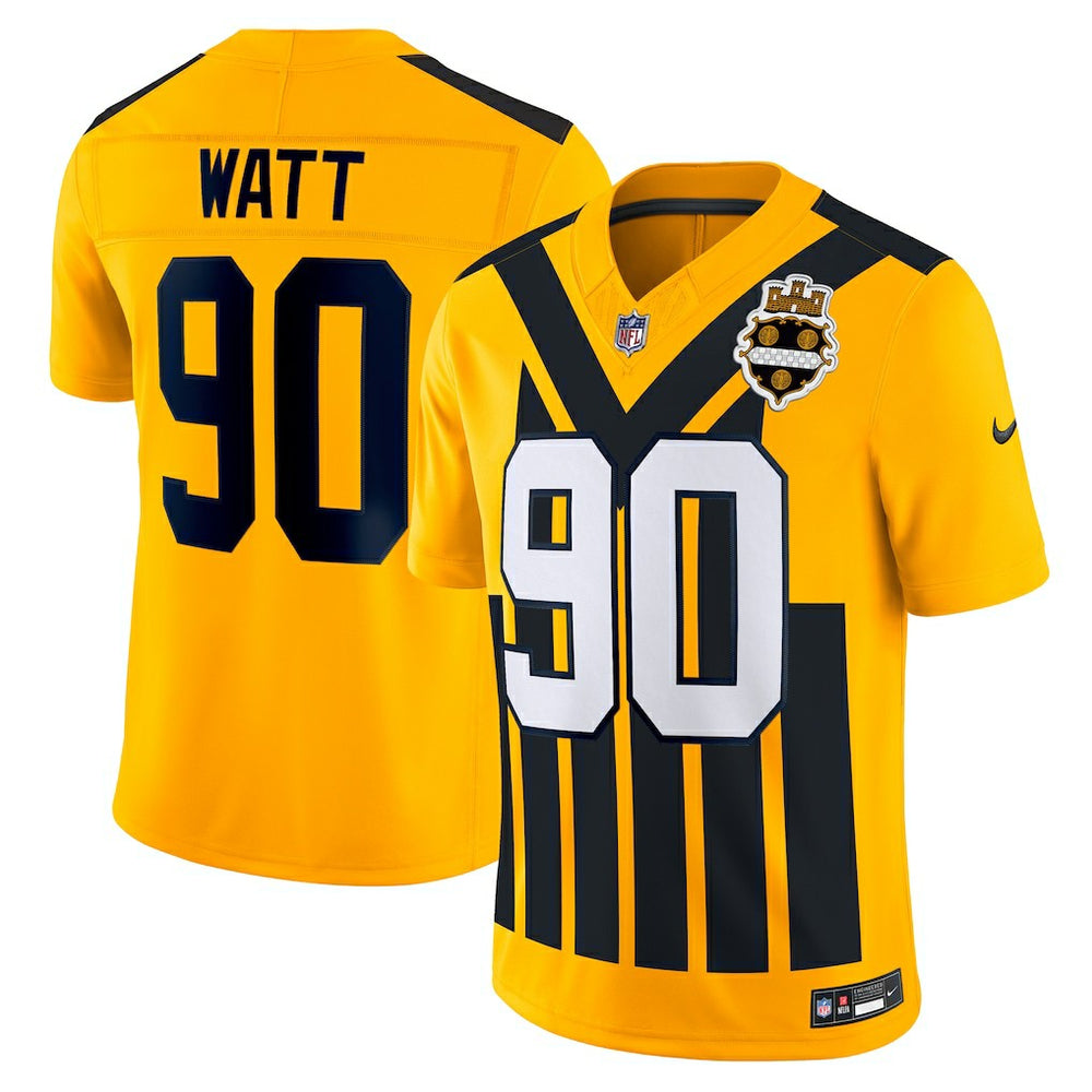 T.J. Watt Pittsburgh Steelers Alternate Vapor F.U.S.E. Limited Jersey Gold | Nike for Sale