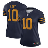 Jordan Love Green Bay Packers Women's The 1923 Classic Legend Player Dri-FIT Top Navy | Nike for Sale