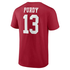 Brock Purdy San Francisco 49ers Player Icon T-Shirt Scarlet | NFL