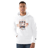 Denver Broncos Starter Vintage Pullover Hoodie White | NFL