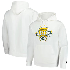 Green Bay Packers Starter Vintage Pullover Hoodie White | NFL