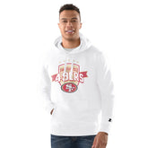 San Francisco 49ers Starter Vintage Pullover Hoodie White | NFL
