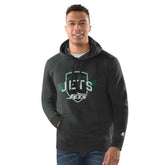 New York Jets Starter Vintage Pullover Hoodie Charcoal | NFL