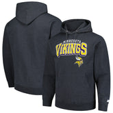 Minnesota Vikings Starter Vintage Pullover Hoodie Charcoal | NFL