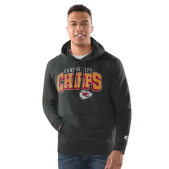 Kansas City Chiefs Starter Vintage Pullover Hoodie Charcoal | NFL